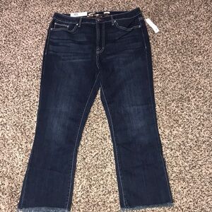 SEVEN7 Brand High Rise Frayed Hem Straight Leg Ankle Jeans Size 12 | NWT!